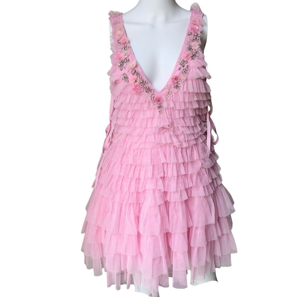 LoveShackFancy Minya Mini Dress in Millenial Pink Size 0